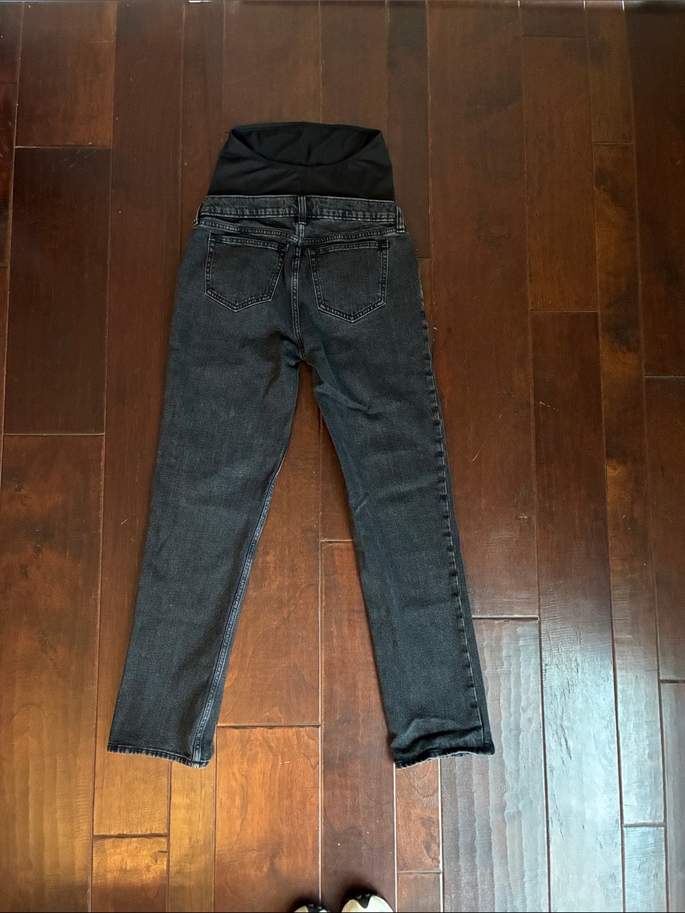 Abercrombie & Fitch Black Maternity Straight-Leg Jeans - Picture 7 of 7